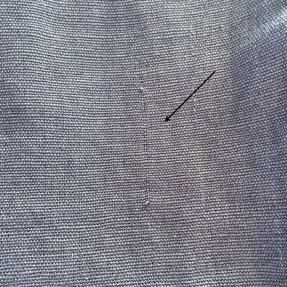 Coldwater Creek Purple 100% Linen Fill Zip Hooded Jacket Size XL Fall Casual - Picture 9 of 9